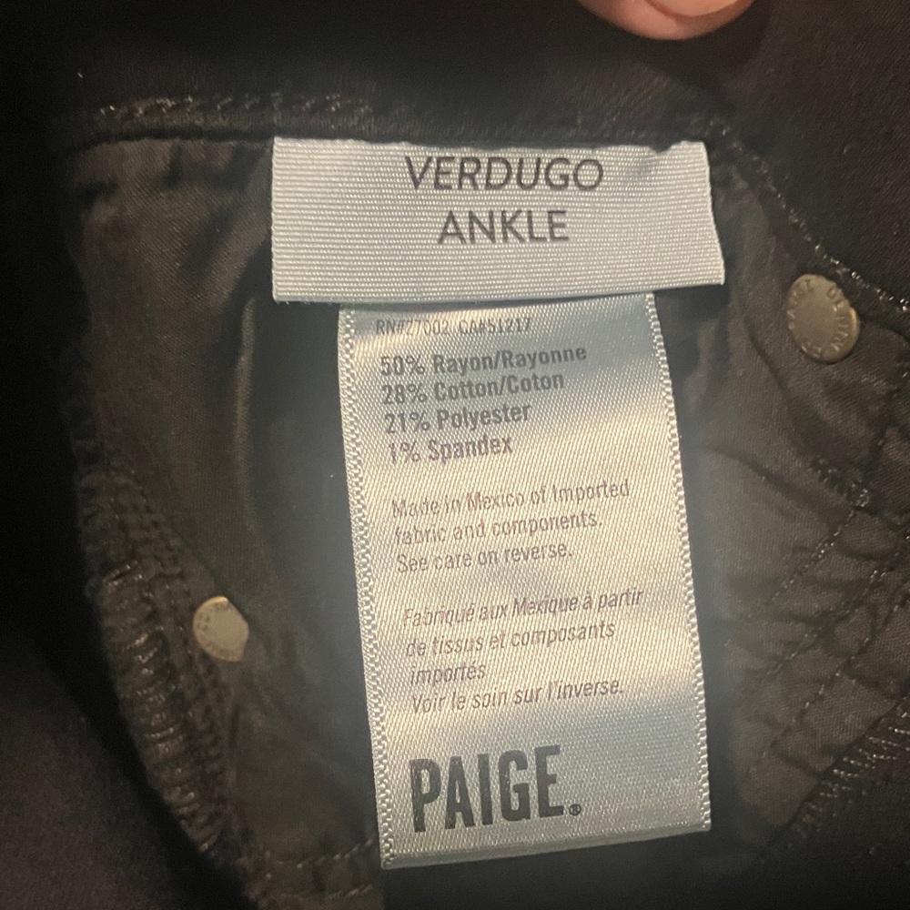 PAIGE Verdugo Ankle Jeans in Black